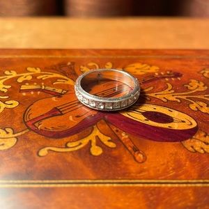 Brighton ring size 7 with white crystals